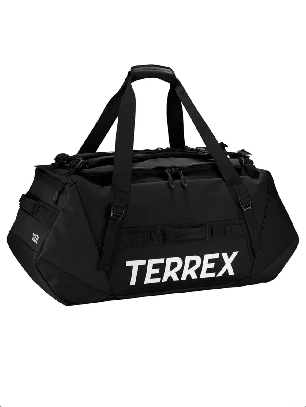 Adidas Terrex Black 100L Duffel Bag - Durable Travel & Adventure Bag